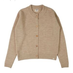Matona undyed organic alpaca and merino cardigan sweater L